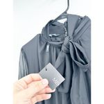 Misook Black Mixed Media Tie-Neck Jumpsuit Long Sleeve Size M NEW Photo 3