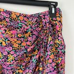 For Love & Lemons  Gilles Mini Ruffle Skirt Fuschia M Photo 3