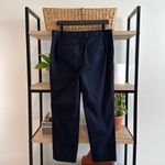 Talbots The Perfect Crop Navy Mid-Rise Woven Career Dress Pant Trouser, 8 Photo 3