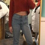 Forever 21 Orange Cropped Sweater Photo 0