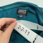 Adrianna Papell Dress Women 6 Blue Green One Shoulder Gown Pleated Waist Vintage Photo 2