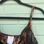 Giraffe print slip dress woman’s size small Black Photo 3