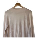 Loft Light Pink Blush Mockneck Sweater Ruffle Trim Sleeve Women's Small New Photo 1