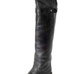 Lucchese Spirit by Black Leather Tall Riding Boots Size 5.5M Photo 0