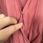 DO+BE Pink Ruffled Mini Dress Womens M Tiered Romantic Girly Ruched Boho Smock Photo 5