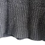 Charlie Paige  Gray Plush Tunic Sweater Medium Soft Fuzzy Cozy Fall Winter Top Photo 3