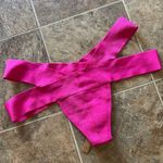 SKIMS Swim Knit Strappy Bikini Bottom Magenta Size 3X Photo 8