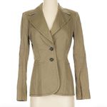 Escada Vintage Olive Green‎ Blazer Size 36 Green Photo 2