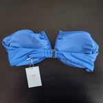 Blue Strapless Bikini Top Blue Swim Top NWT Size Medium Blue Andie Top Photo 3
