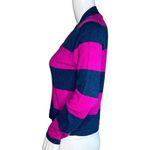 J Crew Sweater Womens Small Collection Purple Blue Stripe Crop Academia Preppy Pink Photo 2