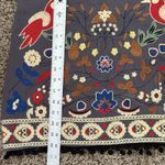 Umgee ‎ Skirt Multi ColorEmbroidered Birds Floral Lined PomPom Women's Sz S Photo 5