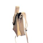 Kendall + Kylie Croc Embossed Cream Crossbody Bag with Black Accent Chain Photo 8