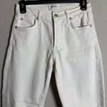 AGOLDE Toni Mid Rise Straight Leg Denim Jeans Women's 25 Radiate White Stretch Photo 5