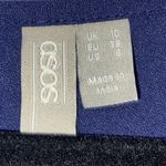 NWT ASOS MATERNITY DRESS WO SIZE 6. NAVY PLEATED DRESS EMBROIDERED FLORAL DESIGN Blue Photo 2