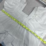 Elegant White Puff Sleeve s Dress tiered square neckline babydoll mini Size undefined Photo 4