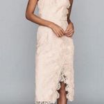 Reiss 💕💕 Mena One-Shoulder Crochet Lace Dress ~ Nude US 6 NWT Photo 0