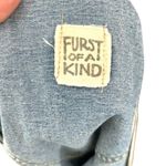 Furst of a Kind Distressed Denim Medium Wash Overall Dress Shortalls Size Medium Photo 5