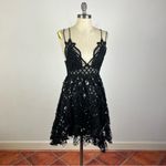 Free People  Adella Mini Sequin Dress in Black Photo 1