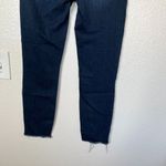Paige  Verdugo Womens Dark Wash Ankle Skinny Jeans Size 27 Raw Hem Stretch Photo 3