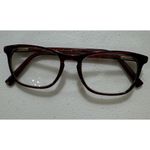 5TH & Madison " ELANA WIN " Transparent Red Striped Reading Glasses Frames Only Photo 6