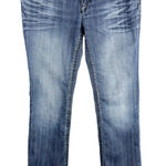 Seven7  Size 12 Jeans Boot Cut Flare Mid Rise Blue Denim Womens Pants 449‎ Photo 0