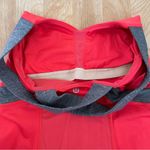 Lululemon  Push Ur Limits Tank Top Red Coral Gray Size 6 Criss Cross Back Passion Photo 5