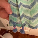 Vineyard Vines  Whale Tail Chevron Print Tunic Cover Up Cotton Blue Size Small Photo 6