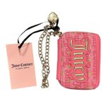 Juicy Couture NWT Plush Velour Wallet Pink Gold Hearts Small With Charm Photo 0