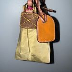 Dooney & Bourke Small Shoulder Bag‎ Khaki Color Pink Interior K Photo 9