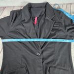 Pure Energy Black Ruched 3/4 Sleeve Blazer Jacket Career Casual Comfort Photo 6