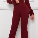Symphony FAUX FUR COLLAR AND WRIST JUMPSUIT  Photo 0