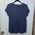 Athleta  Womens Stratis‎ Scoop Neck Tee T-Shirt in Dress Blue Heather Size medium Photo 2
