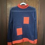 Tibi  Mesh Color Block Turtleneck Sweater XS Photo 1