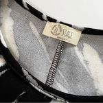 Be Stage Black and White Soft Knit Long Sleeve Dress with Pockets Size 1X Black Photo 8