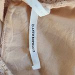 Anthropologie  Peach Ruffled Layer Lace Sleeveless Top Size 12 Coquette Lace Top Photo 7