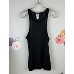 Free People Black Ribbed Long Beach Tank - Size - Medium Photo 4