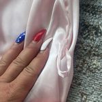 Ann Taylor II Vintage Full Length Robe Light Pink Large Photo 7