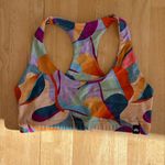 Booty By Brabants scoop neck top sports bra multi color geometric print Photo 0