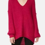 Free People All Mine Sweater in Raspberry size M Photo 3