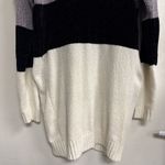 Say What? Say What? Soft Sweater Hoodie Dress Women's Sz M ColorBlock Long Sleeve Photo 3