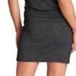Athleta Gray and Black Heathered Odyssey Tee Dress Essence Hooded Tunic Photo 1