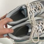 Skechers Y2K 90s Vibes Grey Blue Leather Shape-Ups Chunky Platform Sneakers Photo 9