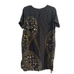 Mango black & gold dress Size XL Photo 1