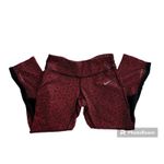 Nike DRI FIT Red and Black Capri Leggings Small Photo 1