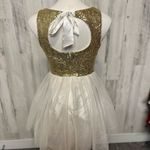 Formal Dress Gold Size 6 Photo 2