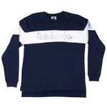 NHL Minnesota State of Hockey Women's Long Sleeve Crewneck Sweatshirt, Small Blue Photo 1