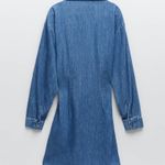 ZARA NWT  The Erin Denim Wrap Asymmetric Mini Dress Photo 2