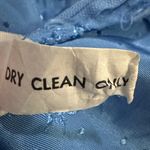 Vintage 70s Prairie Dress Blue Puff Sleeve Floral ILGWU Union Made Size M Photo 3