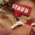 STAUD  Leonie Tie Back Crop Top Size L Photo 4