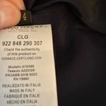 Versace NWTs Faux Leather Navy Blue Zipper Sides Mini Skirt size 4 Size 38 Photo 9